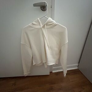 Cream hooded sweatshirt